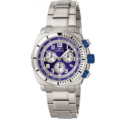 Мужские часы Invicta 0617 Specialty с кварцевым хронографом, серебристый циферблат