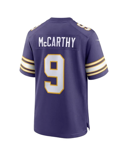 Мужская футболка Nike J.J. McCarthy Minnesota Vikings для альтернативных игроков purple