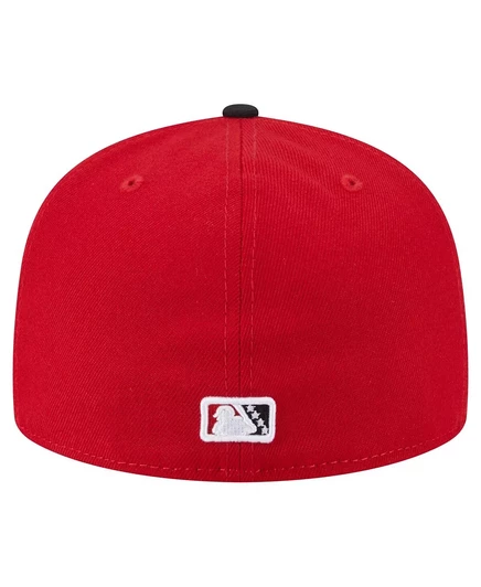 Мужская красно-черная шляпа Richmond Flying Squirrels Authentic Collection 59FIFTY от New Era red, black