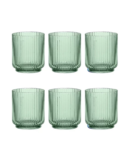 Стаканы олд-фэшн Abode Homewares Mesa, 6 шт., зеленые