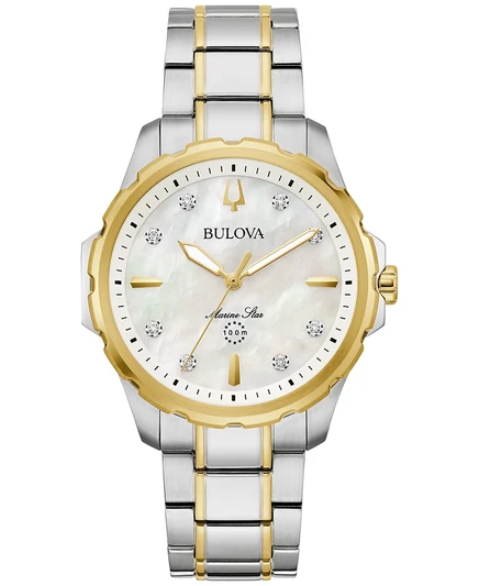 Женские часы Bulova Marine Star 36 мм двухцветные
