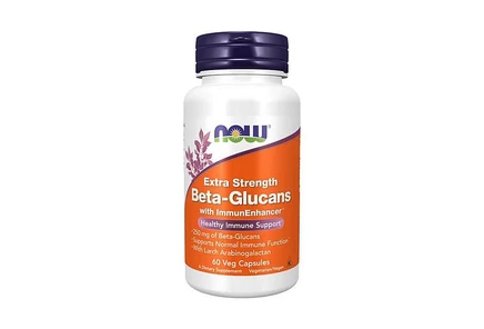БАД NOW Foods Beta Glucans 60 капсул с ImmunEnhancer