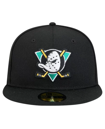 Мужская кепка New Era 59FIFTY Anaheim Ducks, черная