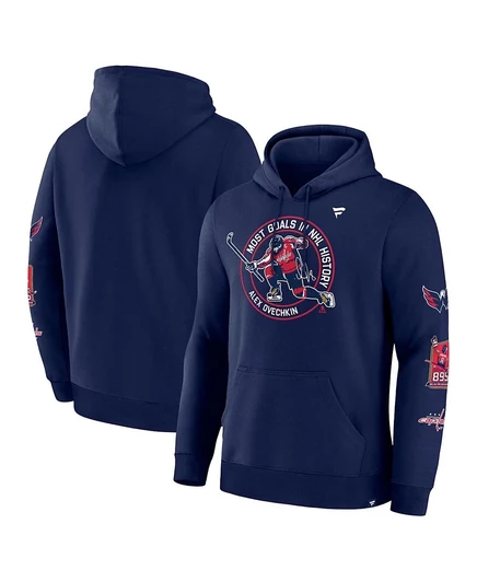 Мужская худи Fanatics Alexander Ovechkin NHL, темно-синяя