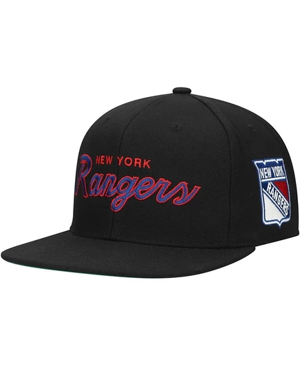 Мужская кепка Mitchell & Ness New York Rangers snapback, черная