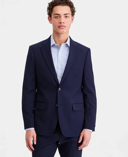 Мужской пиджак Tommy Hilfiger Modern-Fit TH-Flex, темно-синий
