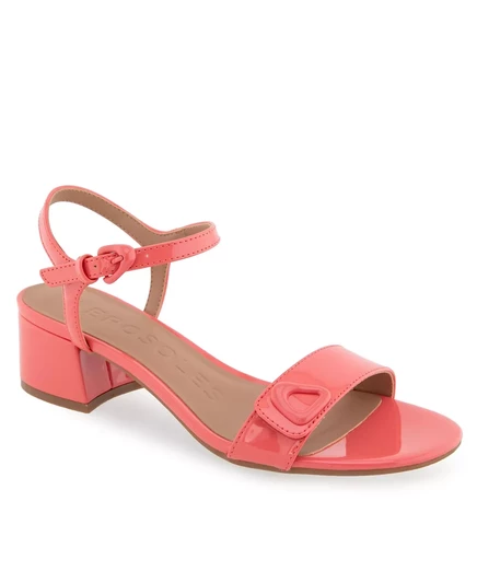  Женские модельные босоножки Cairo с круглым носком coral patent faux leather