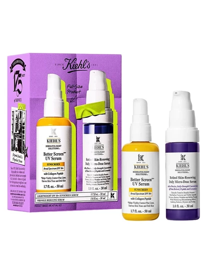 Набор солнцезащитных кремов и сыворотки с ретинолом Kiehl's Since 1851, 2 шт.