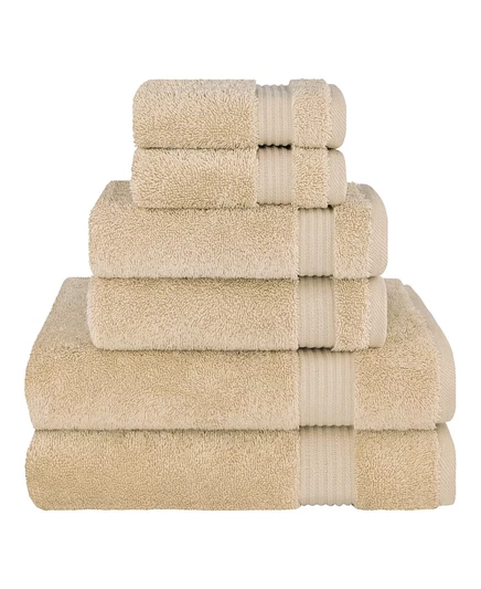 Набор полотенец American Soft Linen 6 шт. турецкий хлопок, бежевый