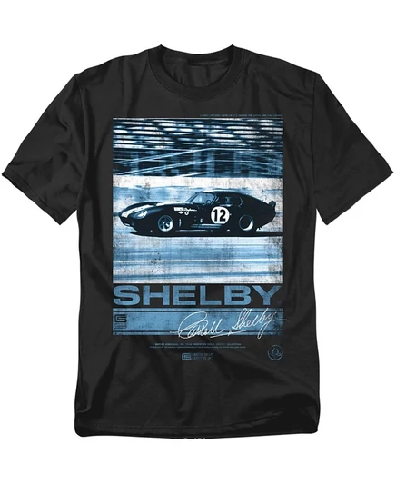 Мужская футболка Shelby Cobra At Speed черного цвета
