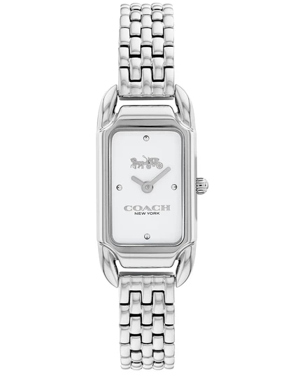 Женские часы Coach Cadie сталь, 17,5×28,5 мм, белый