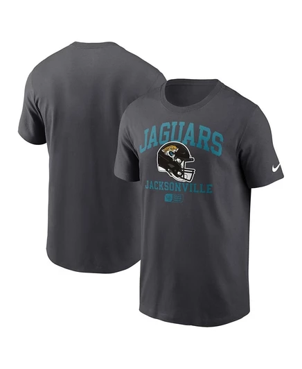 Мужская футболка Nike Jacksonville Jaguars с шлемом, антрацитовая