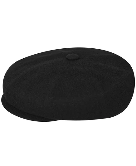 Мужская кепка Kangol Hawker Newsboy из шерсти, черная