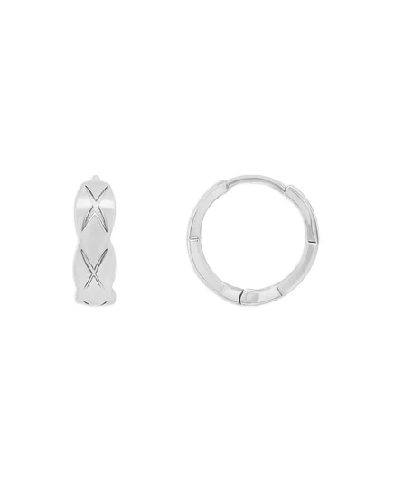 Серьги-кольца Giani Bernini Solid X, серебряные