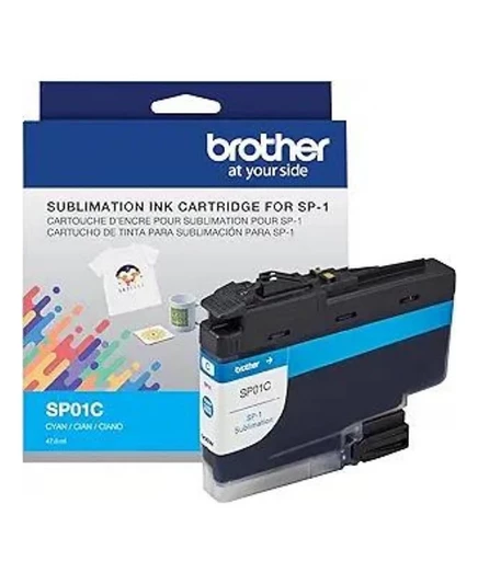 Оригинальный сублимационный чернильный картридж Brother голубой (SP01CS) черный