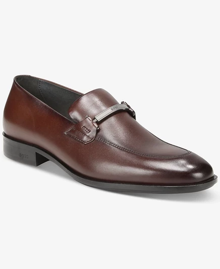 Мужские лоферы Hugo Boss Colby кожаные, коричневые