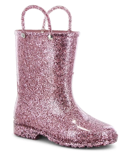 Детские сапоги Western Chief Glitter, розовое золото