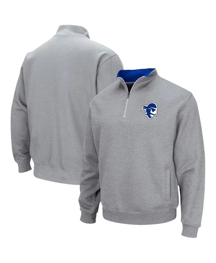 Мужская куртка Colosseum Seton Hall Pirates Tortugas 1/4-zip, серая