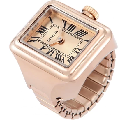 Женские часы Invicta 49896 Mini Quartz PC10 с циферблатом и кольцом из золота