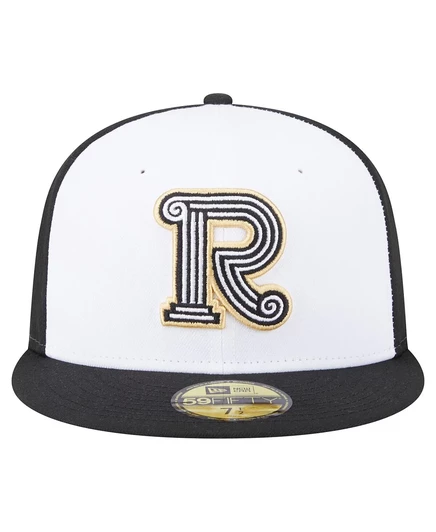 Мужская белая/черная шляпа Rome Emperors Authentic Collection 59 из коллекции New Era, приталенная шляпа пятидесяти размеров white, black