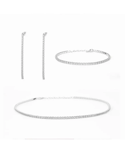 Комплект Bearfruit Jewelry Cherie, 3 предмета, серебристый