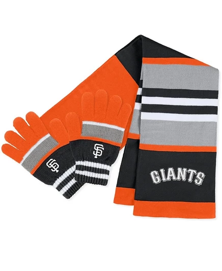 Женский комплект шарф и перчатки WEAR Giants, мультицвет