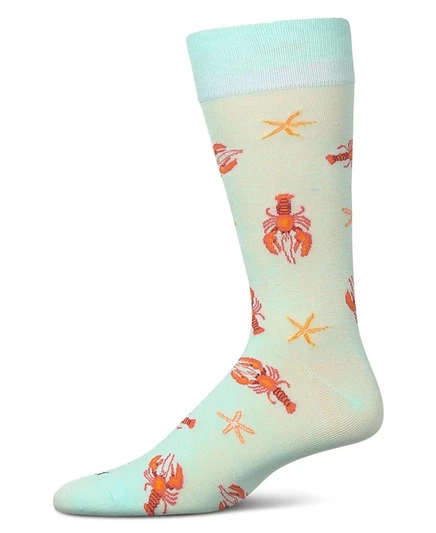 Мужские носки MeMoi Lobster из вискозы, синие