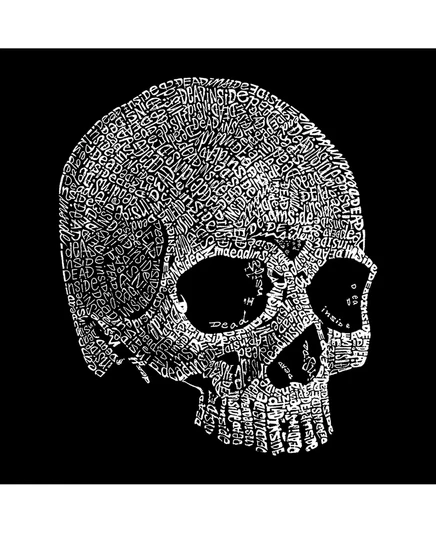 Мужская толстовка с круглым вырезом в стиле поп-арт Dead Inside Skull от LA Pop Art gray