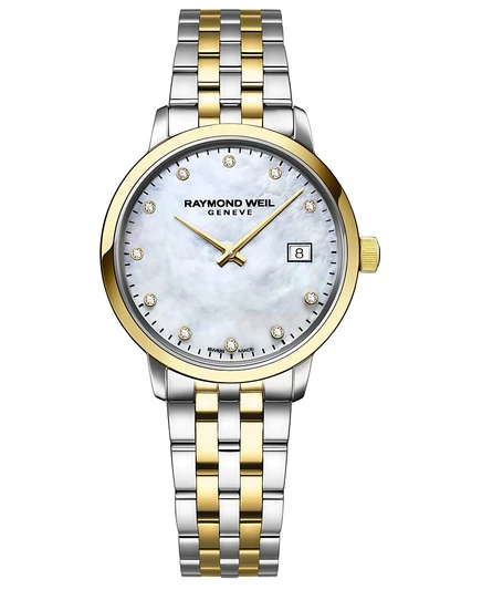 Женские часы Raymond Weil Toccata 29 мм с бриллиантами, двухцветные