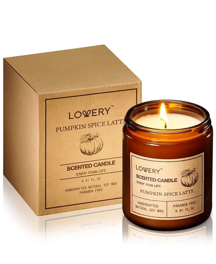 Ароматическая свеча Lovery Pumpkin Spice Latte, 250 г