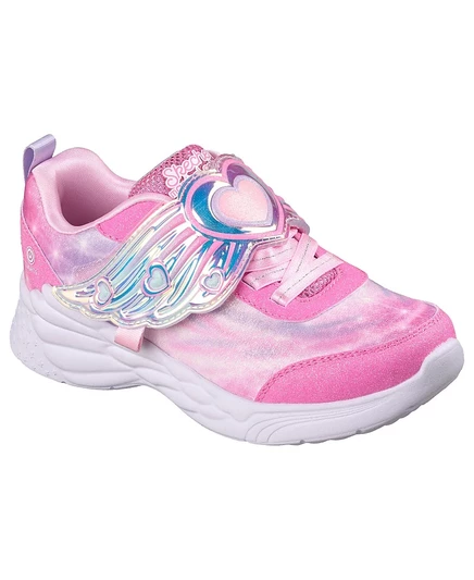 Повседневные кроссовки Skechers Little Girls Dream Racer - Wing Brites с подсветкой от Finish Line pink