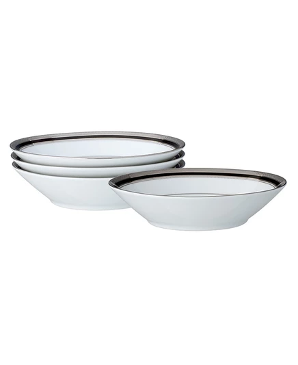Набор Noritake Austin Platinum, 4 пиалы, белый с платиной