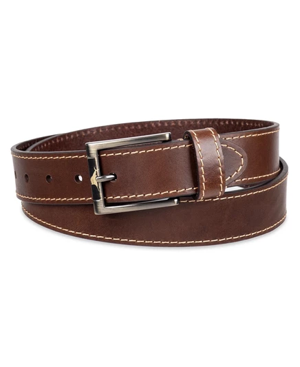 Мужской повседневный ремень Tommy Bahama с контрастной строчкой Cincato Strap brown