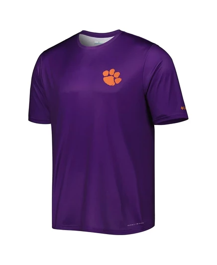 Мужская футболка Columbia фиолетового цвета Clemson Tigers Terminal Tackle State Omni-Shade от Columbia purple