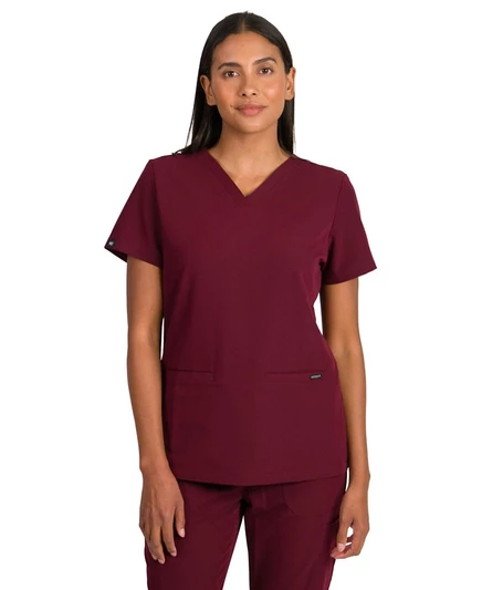 Женский медицинский топ MedGear Sofia, 3 кармана, фиолетовый