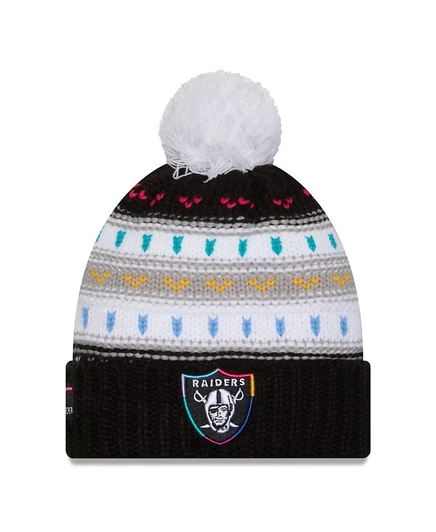 Женская шапка New Era Raiders Crucial Catch, черная
