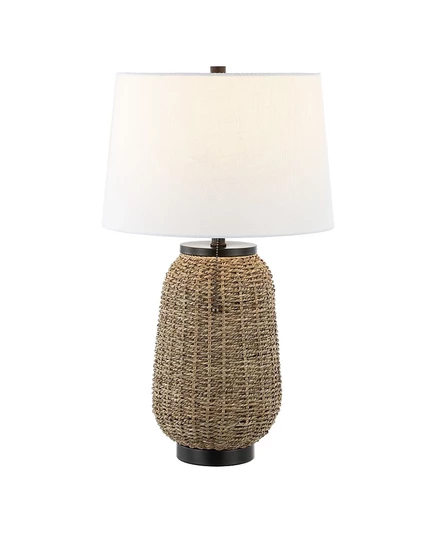 Настольная лампа Jonathan Y Chakrii 25″ ротанг, с LED, коричневая