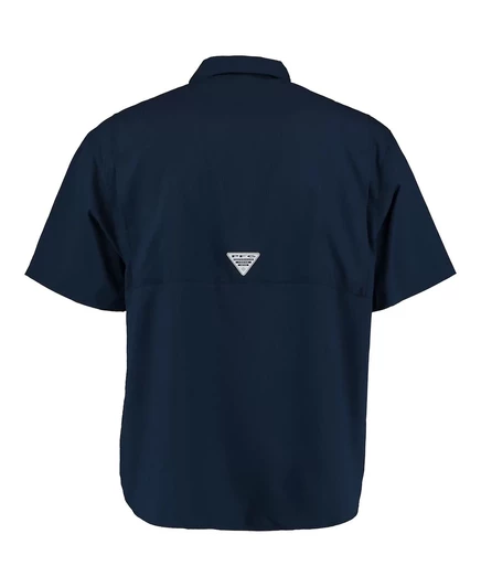 Мужская рубашка Columbia на пуговицах темно-синего цвета Boston Red Sox Tamiami Omni-Shade navy