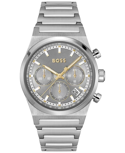 Мужские часы Hugo Boss Candor хронограф, 41 мм, серебристые
