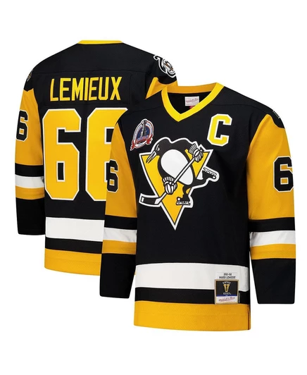Мужская джерси Mitchell & Ness Lemieux 1991-92, черная
