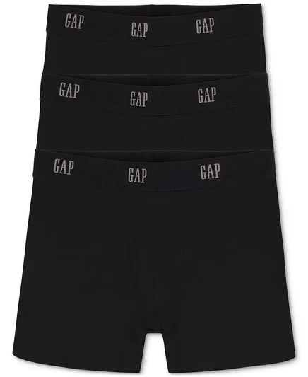 Мужские трусы-боксеры 3-Pk. Хлопковые трусы-боксеры-стрейч black