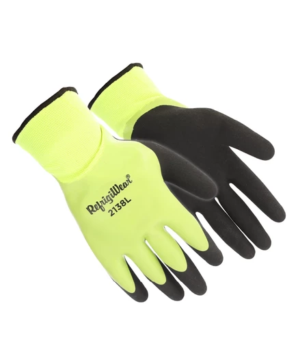 Мужская водонепроницаемая рабочая перчатка из двойного трикотажа RefrigiWear lime