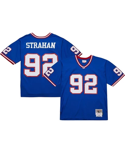 Мужская джерси Mitchell & Ness Michael Strahan 1993, синяя