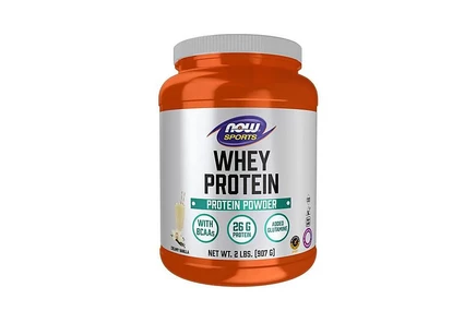 NOW Foods Сывороточный протеин ванильный, 2 фунта без цвета
