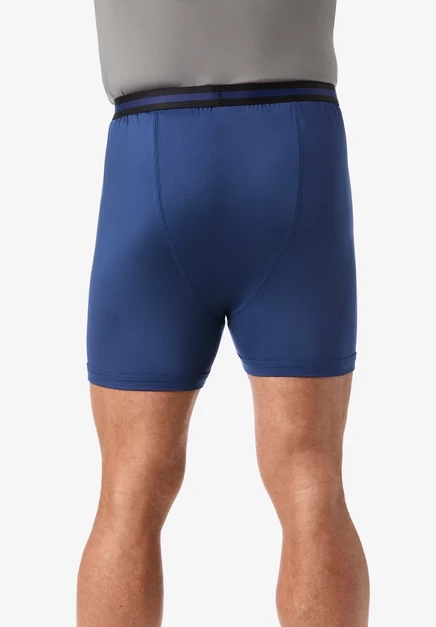 Мужские боксерские трусы KingSize Big & Tall Performance Flex midnight navy