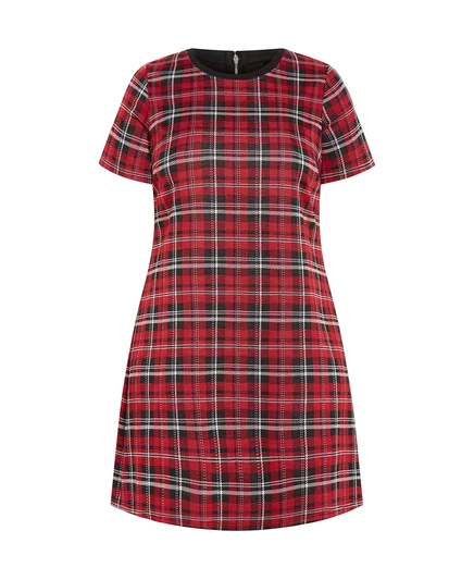 Женское мини-платье City Chic Check Love, красная в клетку