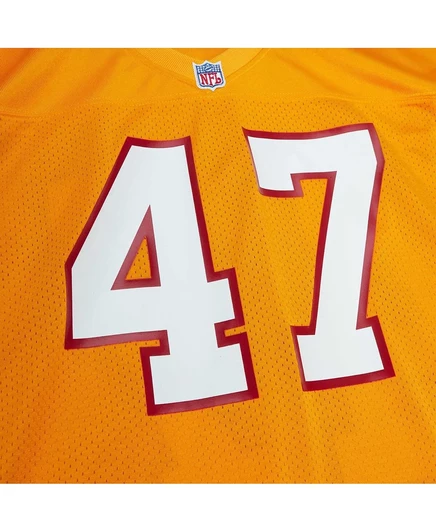 Мужская аутентичная майка Mitchell & Ness John Lynch оранжевого цвета Tampa Bay Buccaneers 1993 года выпуска. orange