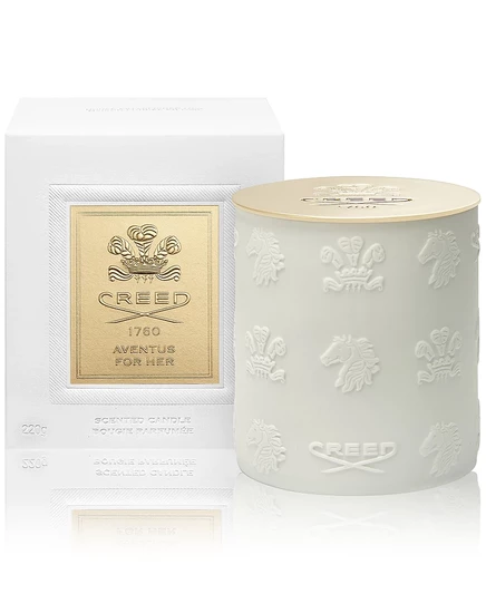 Фарфоровая свеча Creed Aventus For Her, 220 г, белая