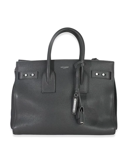 Женская сумка Saint Laurent Small Souple телячья кожа, серая