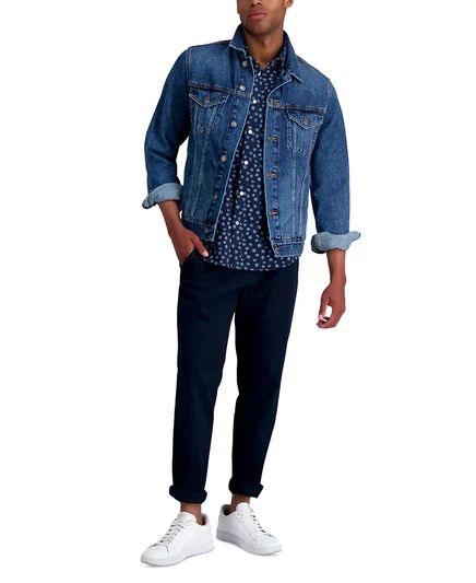 Мужские облегающие брюки Life Khaki™ Comfort от Haggar dark navy